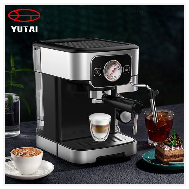 Accueil Cafétéria commerciale Semi-automatique Expresso Mousseur à lait italien Cappuccino Café Machine à café expresso avec prix d'usine