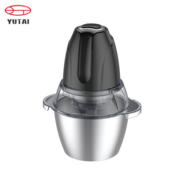 Hachoir alimentaire 300w avec bol en plastique de 1,5 l, hachoir avec lames en acier inoxydable à 2 couches