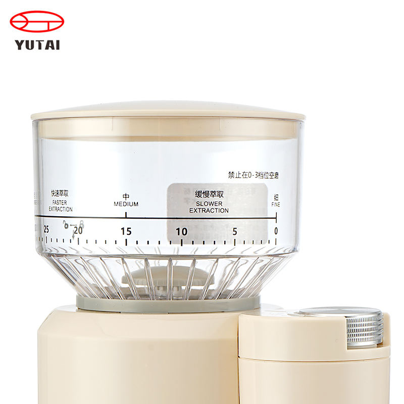 Broyeur électrique conique de grains de café, en acier inoxydable, avec minuterie numérique, affichage des tasses, 40mm, antistatique, fraise conique