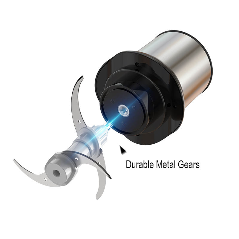 Robot culinaire électrique pour légumes, hachoir à 2 vitesses, 300W 500W, double lames à découper, appareils de cuisine