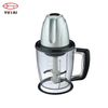 Hachoir alimentaire 300w avec bol en plastique de 1,5 l, hachoir avec lames en acier inoxydable à 2 couches