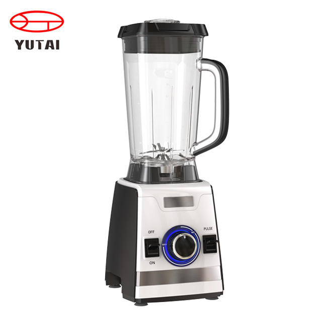 Nouveau pot PC 1200W 2,0l avec interrupteur de commande électronique en continu et fonction d'impulsion boîtier en plastique mélangeur commercial lourd