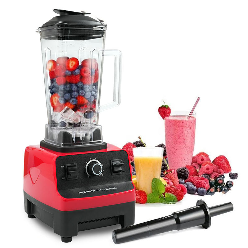 Vente chaude 2 en 1 robuste cuisine commerciale ménage fruits frais presse-agrumes mélangeur électrique argent crête smoothie mélangeur mélangeur