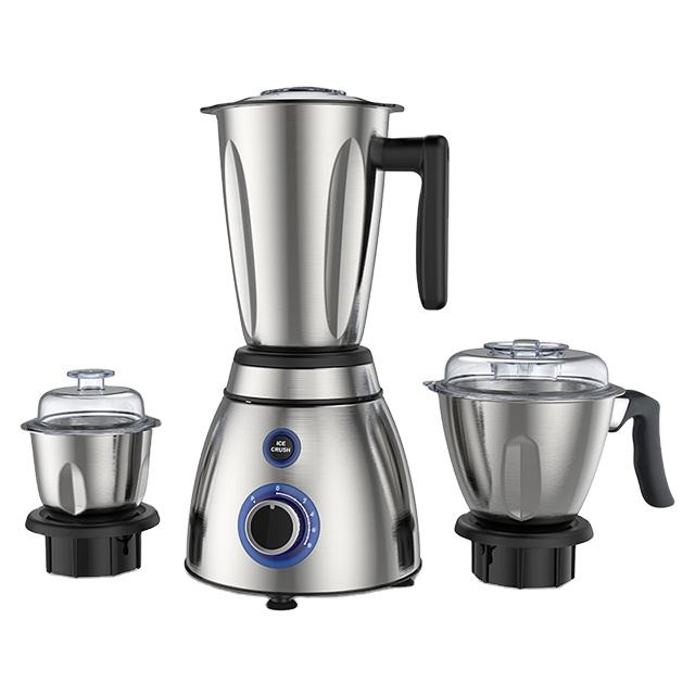 Pichet mélangeur en acier inoxydable, broyeur, hachoir, appareils de cuisine à grande vitesse, Smoothie Commercial, mélangeur électrique 500W