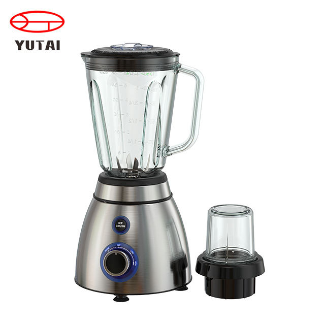 Offres spéciales 500W base en acier inoxydable pot en verre mélangeur de table mélangeur de fruits mélangeur de jus