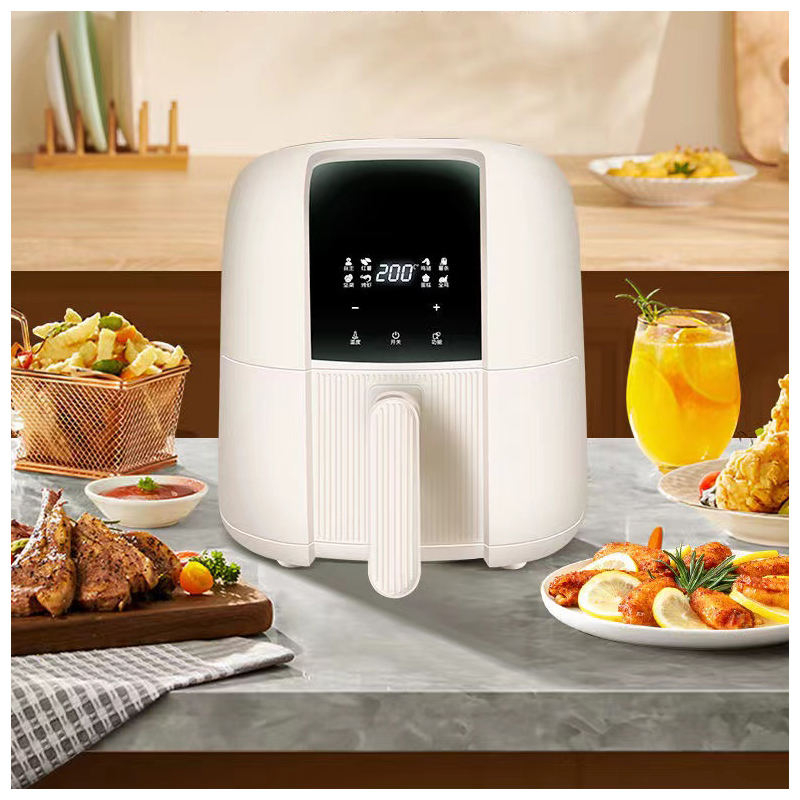 Friteuse à Air chaud électrique 8L, sans huile, industrielle, avec crête argentée, four intelligent, numérique