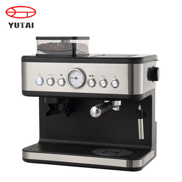 Machine à Expresso professionnelle Semi-automatique 3 en 1, pour la maison, le Restaurant et le commerce, Machine à café avec broyeur