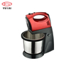 Batteur sur socle de cuisine avec bol rotatif