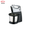 Batteur sur socle de cuisine avec bol rotatif