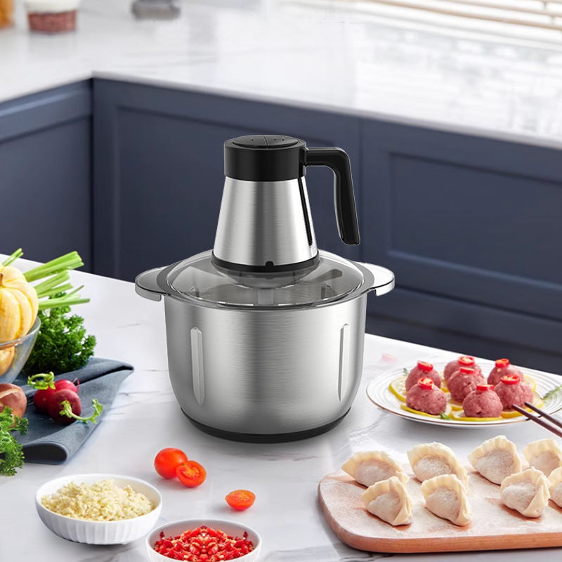 4L multifonctionnel cuisine robot culinaire broyeurs alimentaires hachoir à viande automatique électrique en acier inoxydable hachoir à viande pour la maison