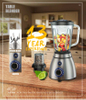 Offres spéciales 500W base en acier inoxydable bocal en verre mélangeur de table mélangeur de fruits mélangeur de jus