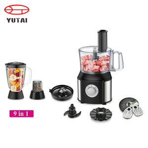 Hachoir, mixeur, mixeur, presse-agrumes, broyeur, machine à pâte, broyeur, trancheuse, robot culinaire multifonctionnel 10 en 1 500W