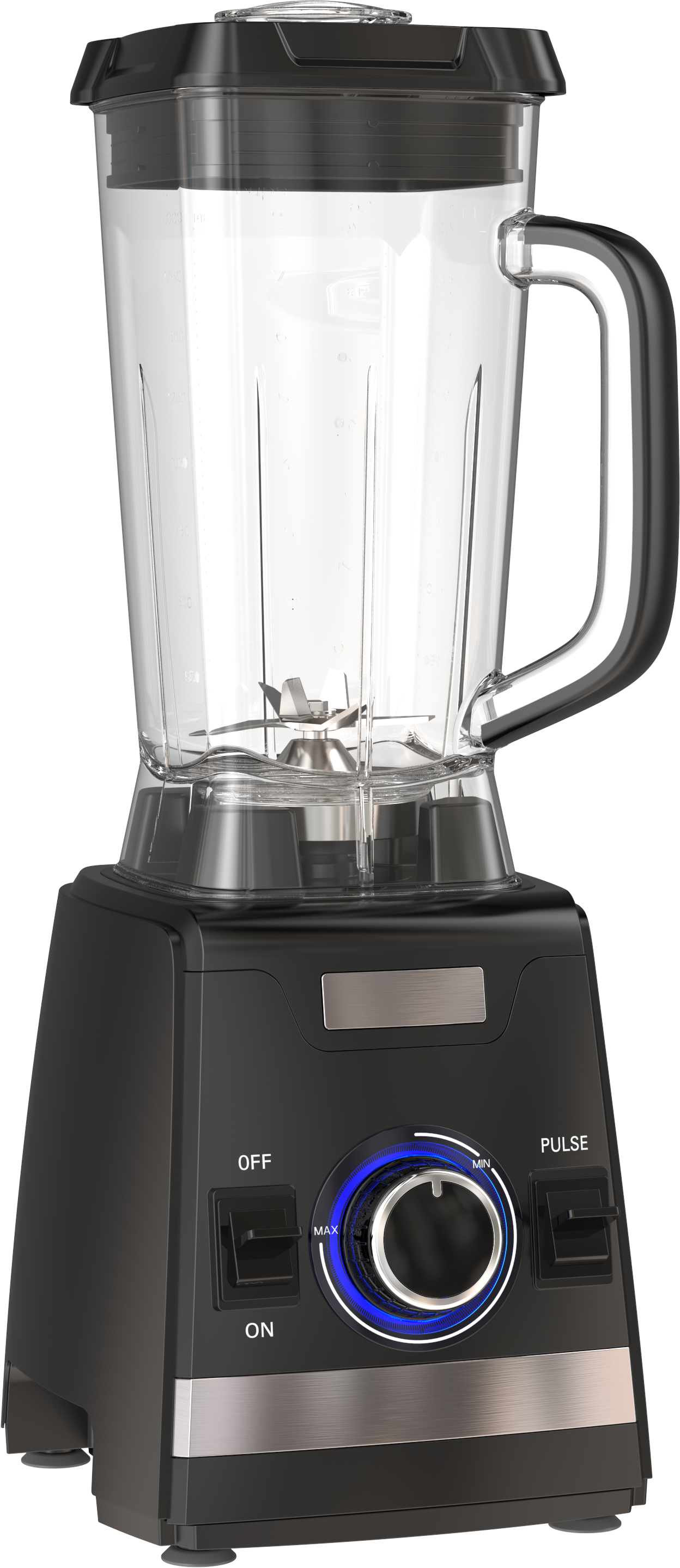 Nouveau 1800 W 2 litres PC pot interrupteur de commande électronique en continu et fonction d'impulsion boîtier en plastique mélangeur commercial lourd
