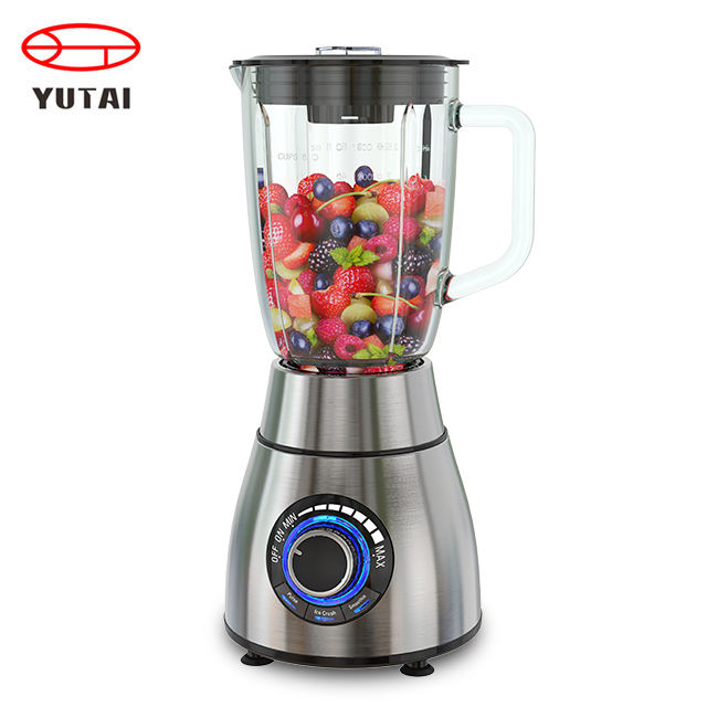 Mélangeurs et presse-agrumes en acier inoxydable, 1200W, pot en verre, mélangeur de smoothie, offre spéciale