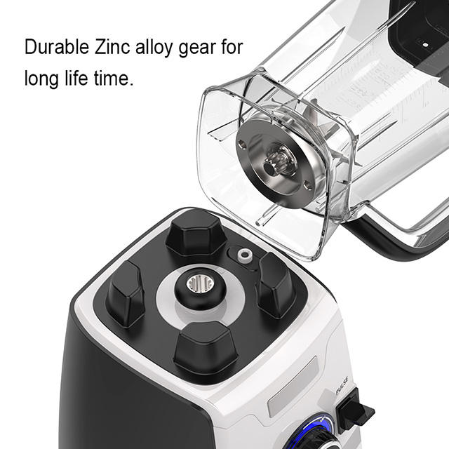 Nouveau pot PC 1200W 2,0l avec interrupteur de commande électronique en continu et fonction d'impulsion boîtier en plastique mélangeur commercial lourd