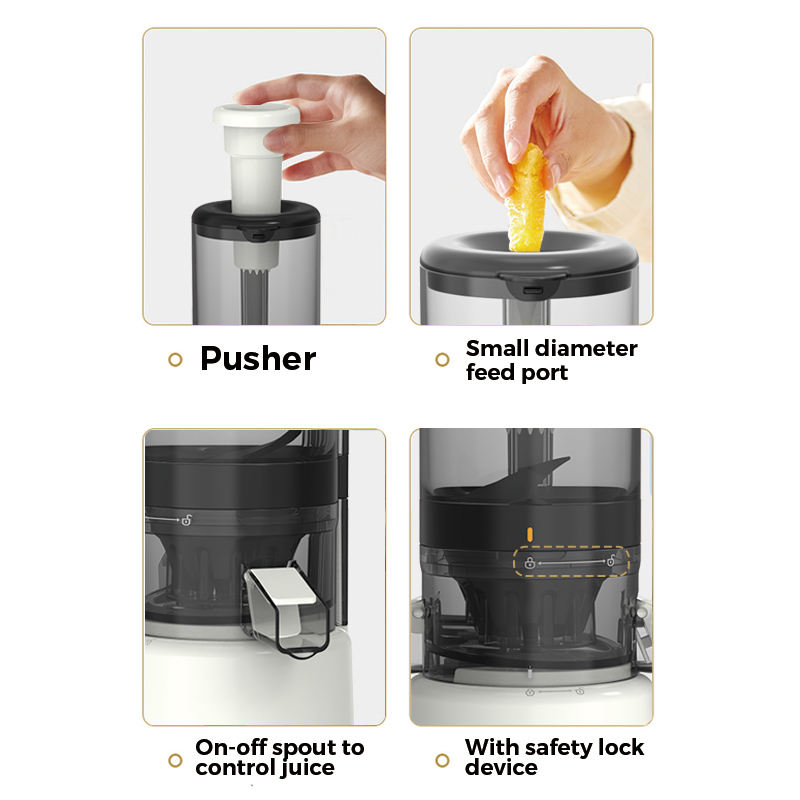 Presse-agrumes commercial à grande bouche pour fruits et légumes, presse à froid, machine d'extraction à mastication lente