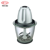 Hachoir alimentaire 300w avec bol en plastique de 1,5 l, hachoir avec lames en acier inoxydable à 2 couches
