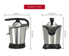 Presse-agrumes automatique puissant, appareils de cuisine électriques 180W, presse-agrumes Orange