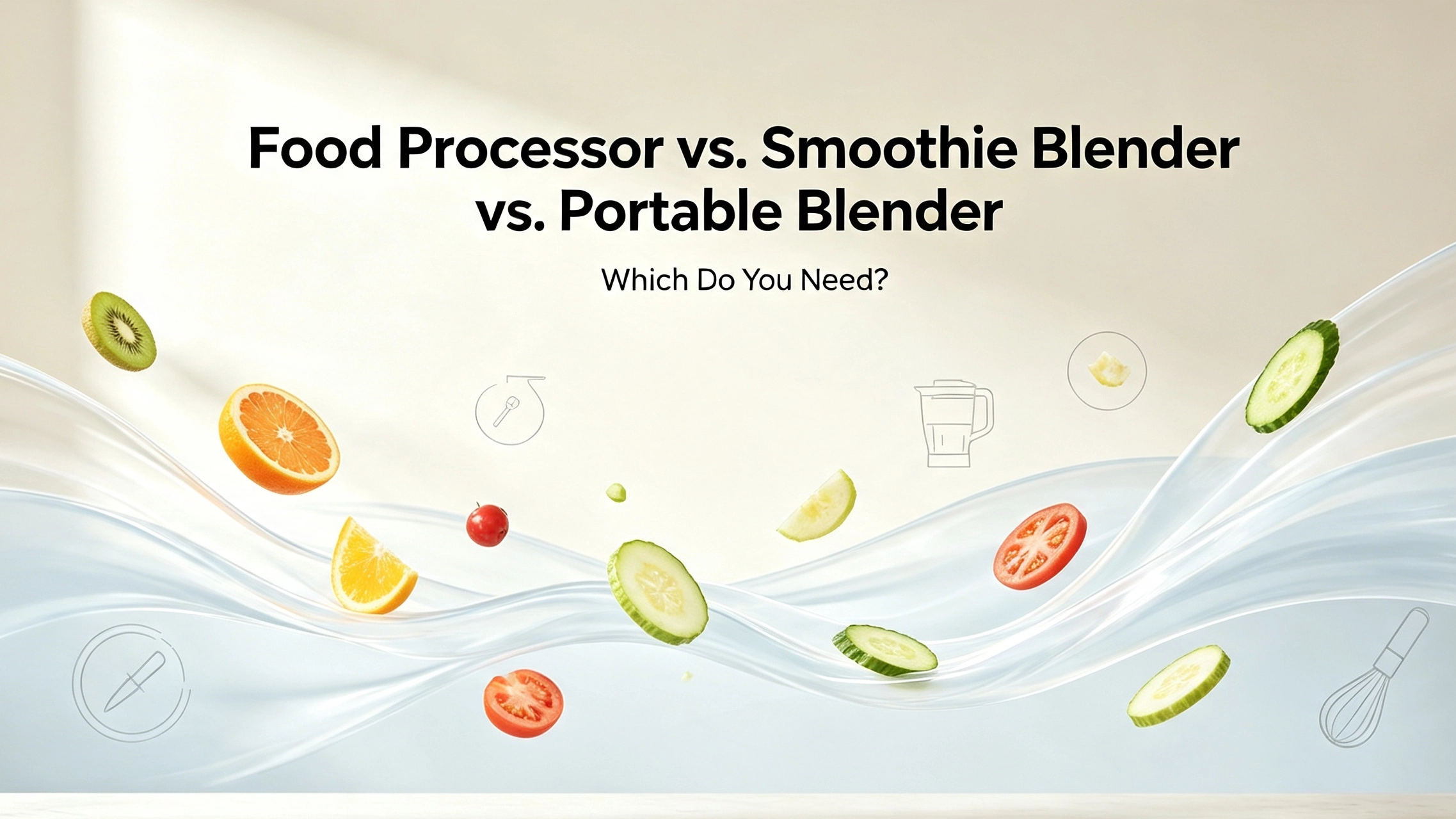 Robot culinaire, mixeur à smoothie ou mixeur portable : de quoi avez-vous besoin ?