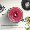 800 W 1,5 L Comptoir de table 2 vitesses Corps en acier inoxydable 6 lames en verre Smoothies électriques Shakes Broyage de glace Presse-agrumes Broyage Robot culinaire Mélangeur domestique